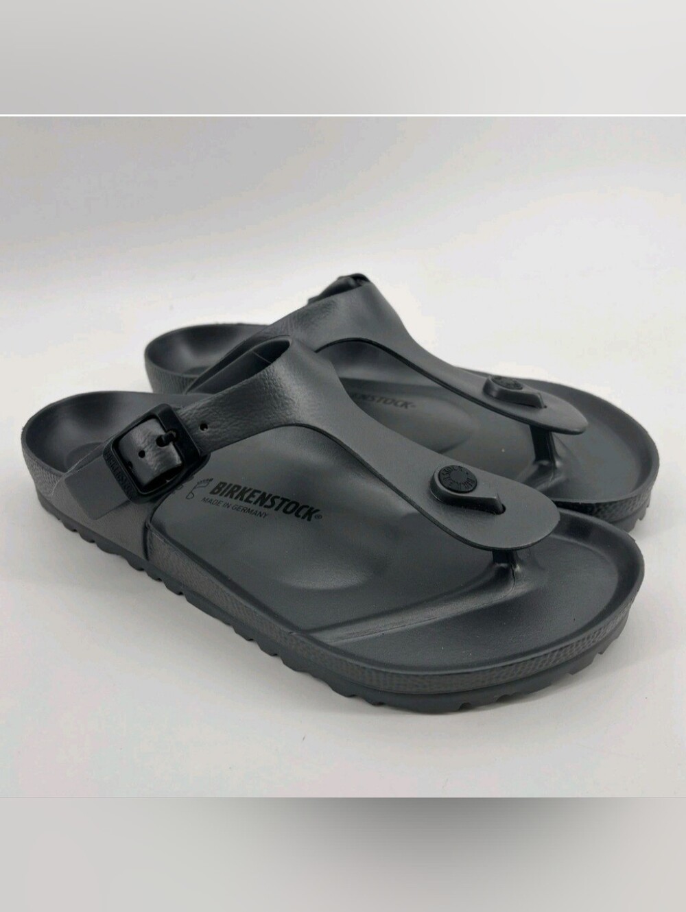 Birkenstock Gizeh EVA Black Sandals Men's Size 10 EU 43 w/ Box